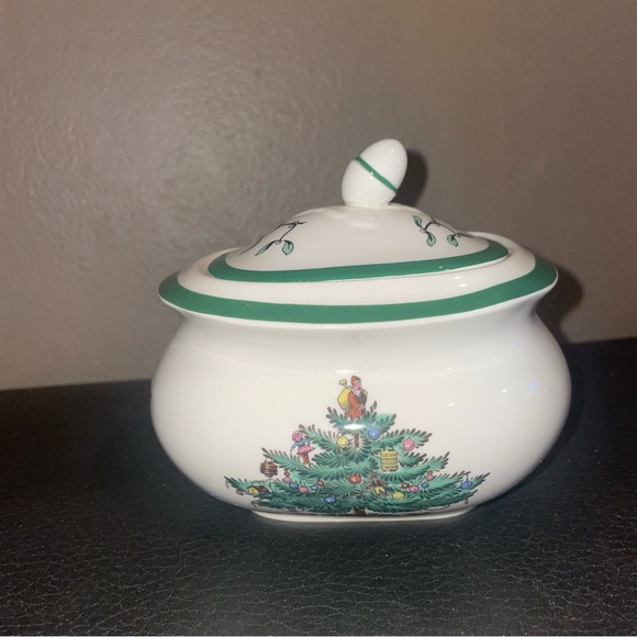 Spode Christmas Tree Sugar and Creamer Set - Picture 4 of 9